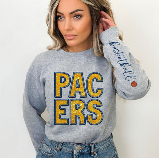 Pacers (basketball - Sequins/Embroidery look) - DTF