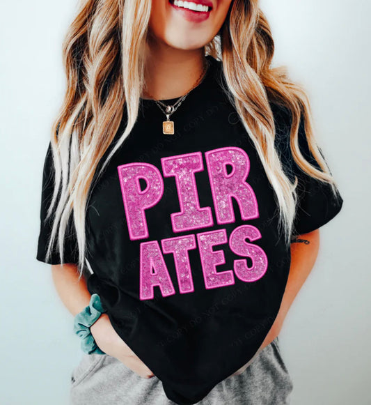 Pirates Mascot (Sequins/Embroidery look) - DTF