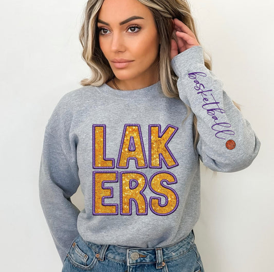 Lakers (basketball - Sequins/Embroidery look) - DTF