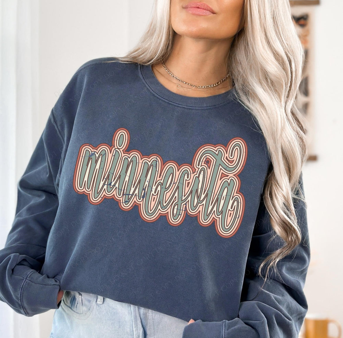 Minnesota (boho stacked distressed) - DTF