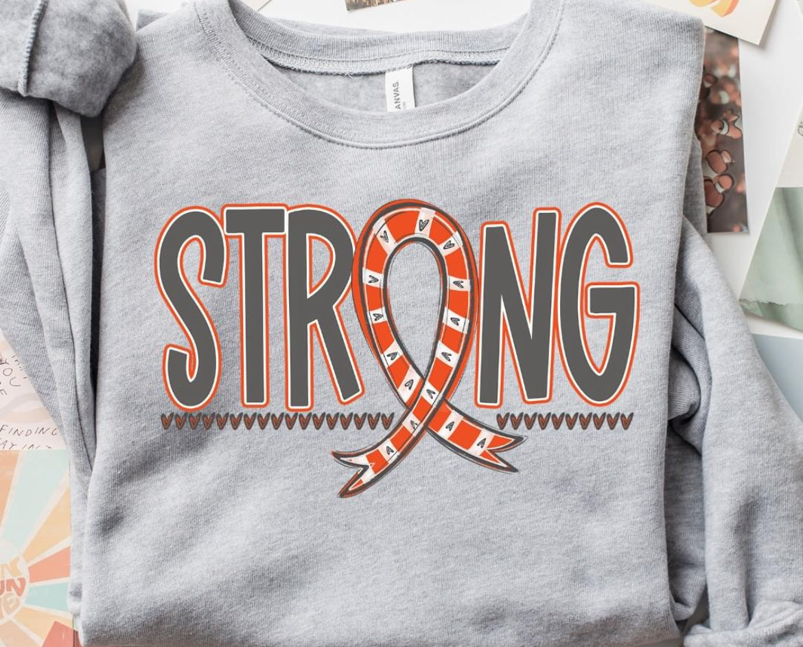 Strong Awareness Ribbon (ORANGE) - DTF