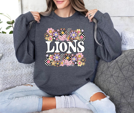 Lions (Funky Flowers Mascot) - DTF