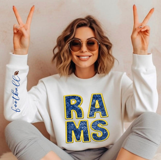 Rams (Football teams - Sequins/Embroidery look) - DTF