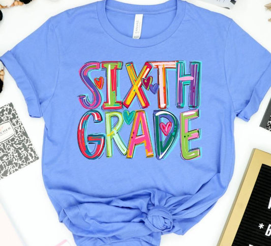 Sixth Grade (Cheery Designs - School) - DTF