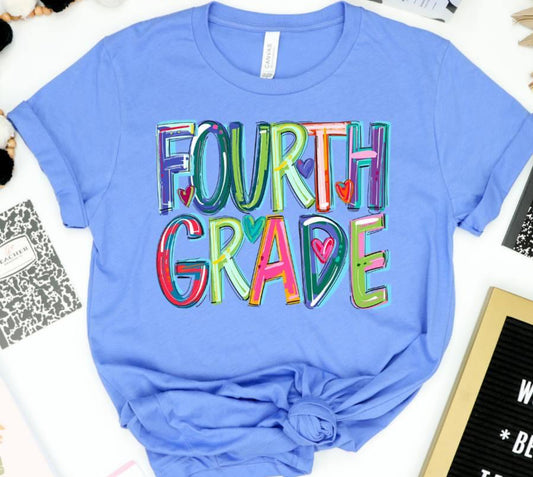 Fourth Grade (Cheery Designs - School) - DTF