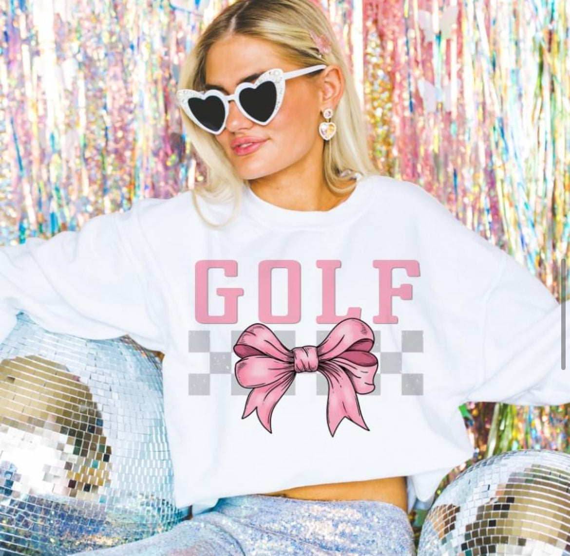 Golf (Checkered Bow - coquette)  - DTF