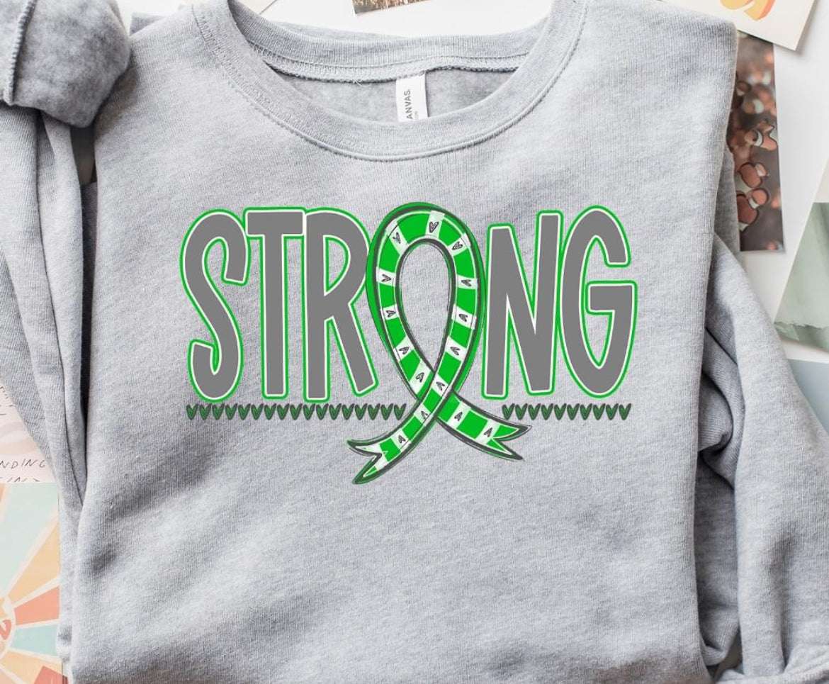 Strong Awareness Ribbon (LIME GREEN) - DTF