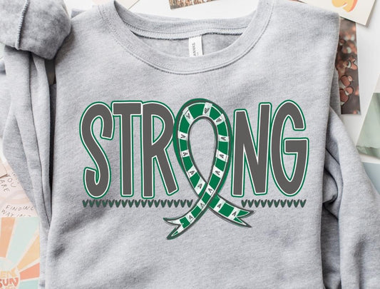 Strong Awareness Ribbon (KELLY GREEN) - DTF