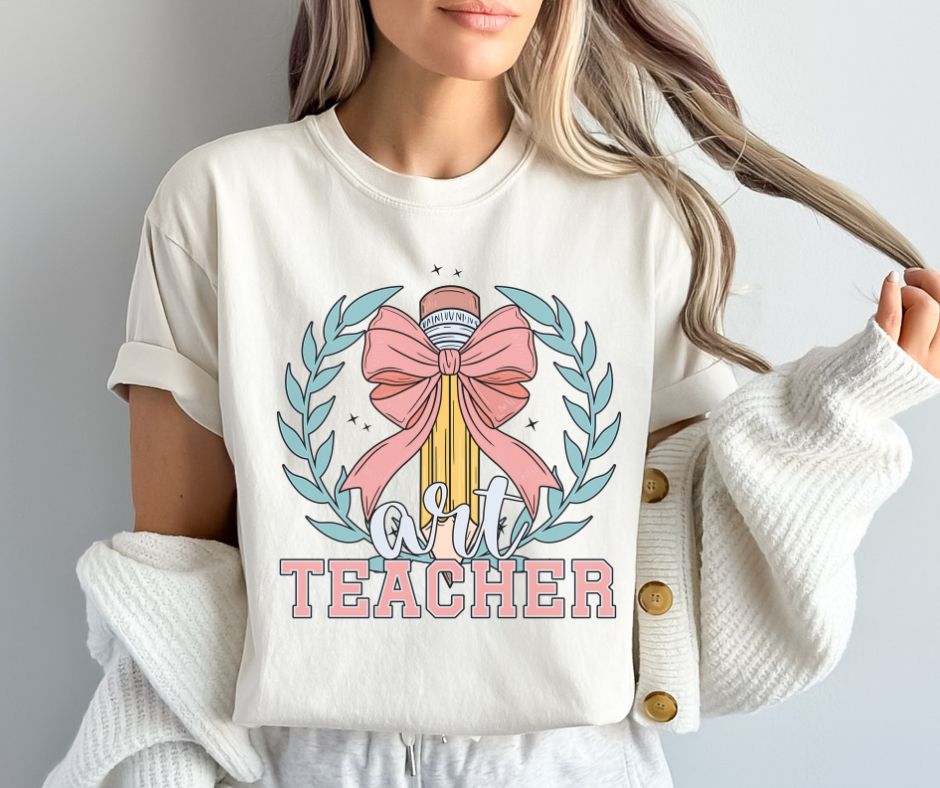 Art (School Occupations/Grade Level Teacher Coquette Pencil) - DTF