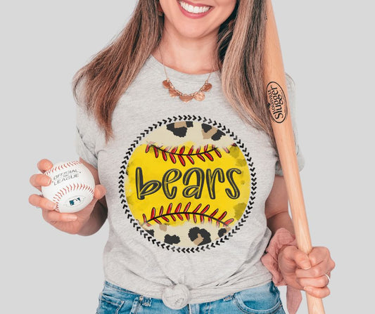 Bears (Leopard Softball Mascot) - DTF