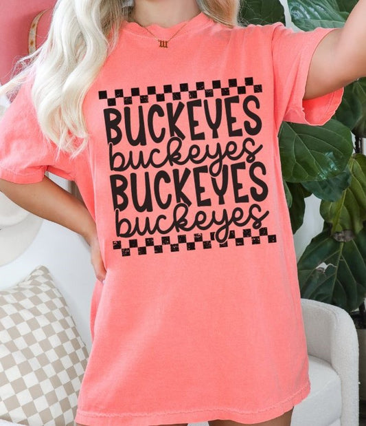 Buckeyes (Stacked Single Color Mascot) - DTF