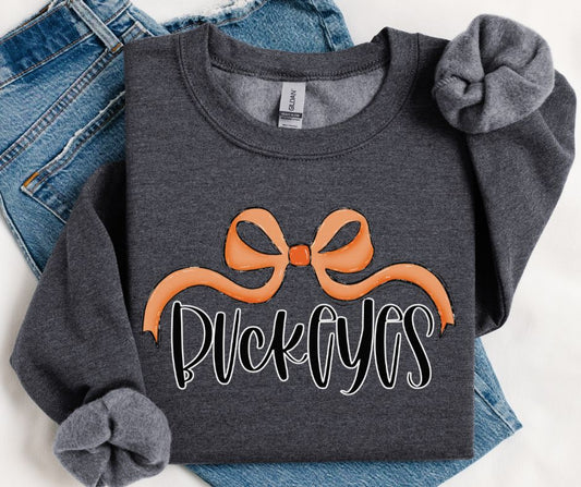 Buckeyes (Orange Bow) - DTF