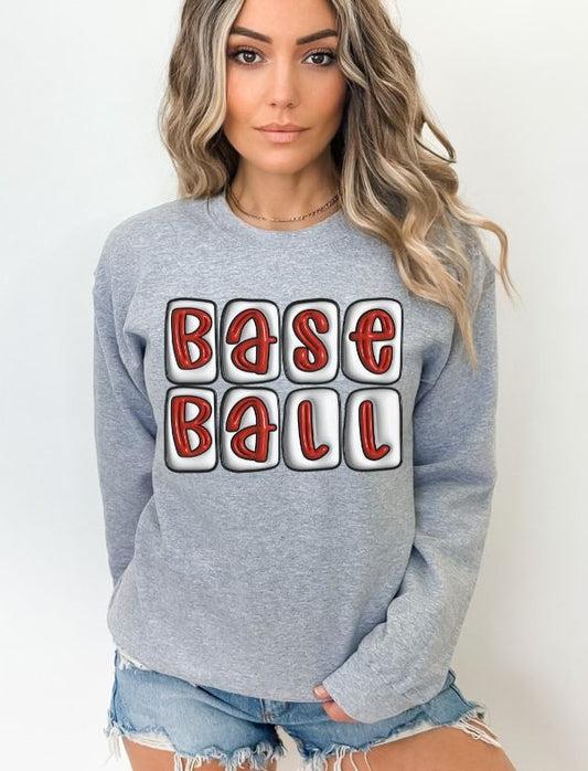 Baseball (faux puff) - DTF