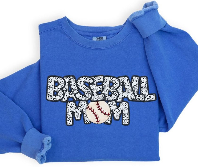 Baseball Mom (Ball - Dalmatian Dots) - DTF