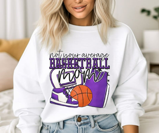 Not your average Basketball Mom (purple) - DTF