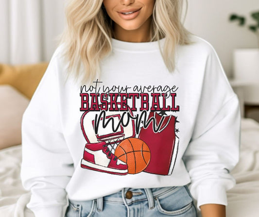 Not your average Basketball Mom (red) - DTF