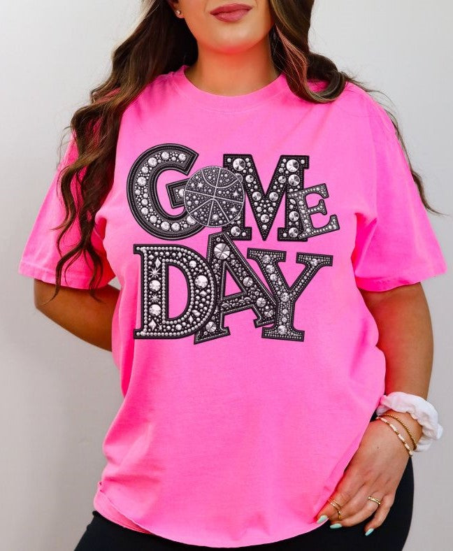 Basketball (Game Day Faux Rhinestones) - DTF