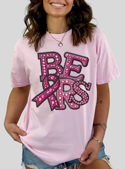 Bears (PINK Faux Rhinestone Mascots) - DTF