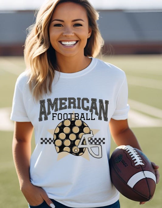 American Football (Black/Vegas Gold) - DTF