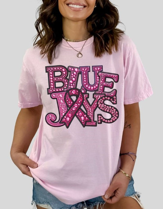 Blue Jays (PINK Faux Rhinestone Mascots) - DTF