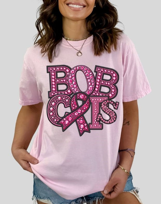 Bobcats (PINK Faux Rhinestone Mascots) - DTF