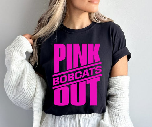 Bobcats (Pink Out Slanted) - DTF