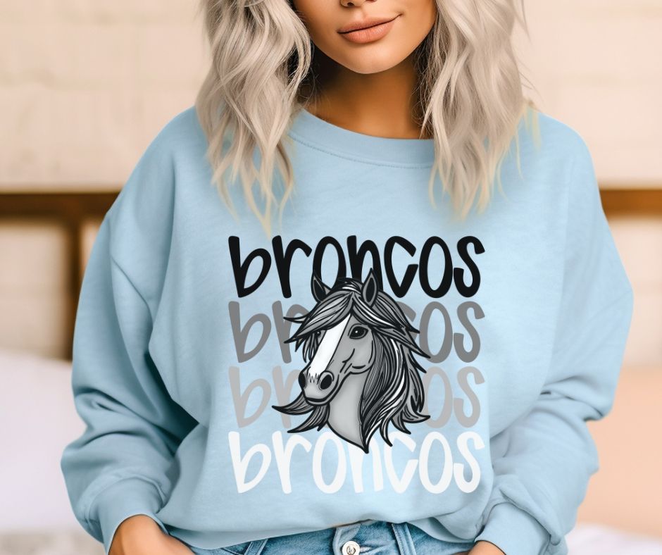 Broncos (Monochromatic Mascots) - DTF