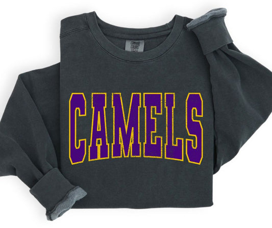 Camels (Outlined Arch - Purple/Yellow Gold) - DTF