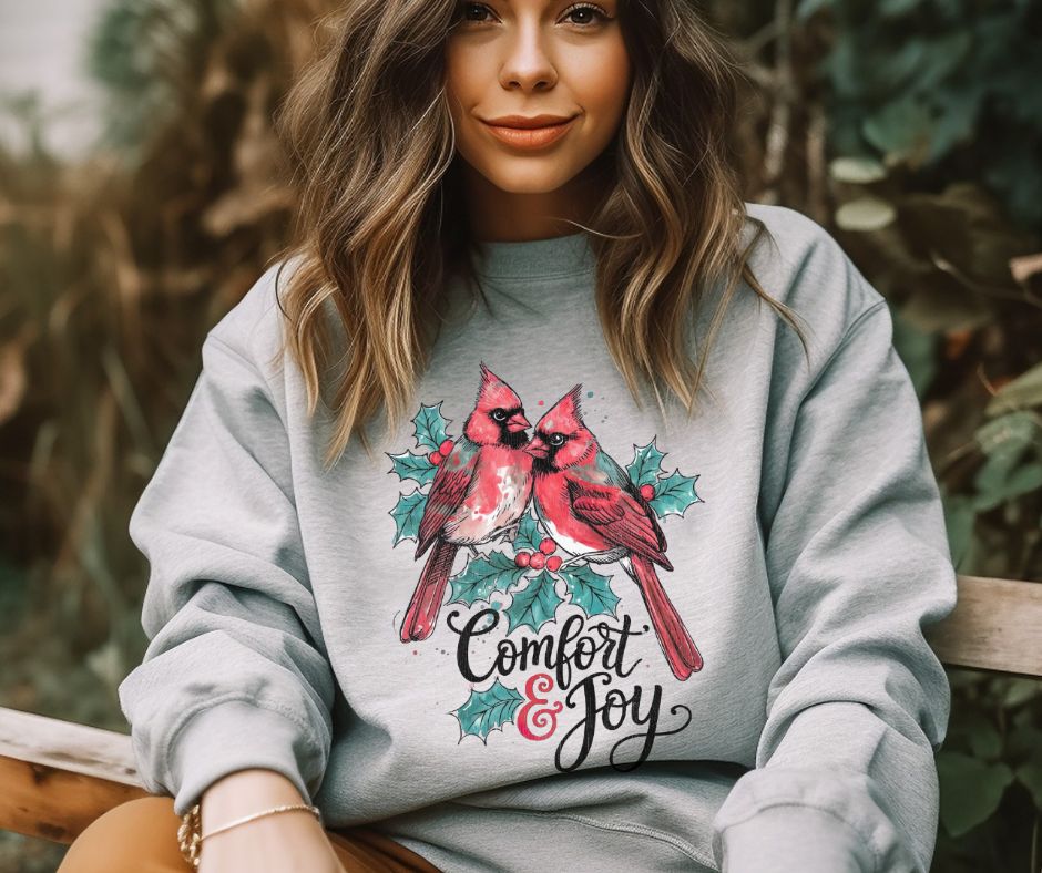 Cardinals Comfort & Joy (Black) - DTF