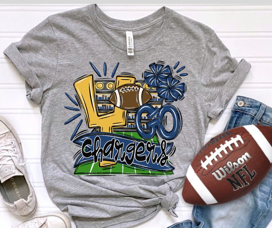 Chargers - Navy/Black (Football Stadium Go Mascot) - DTF