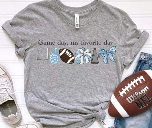 Game Day Favorite Day (Columbia Blue - Football)- DTF