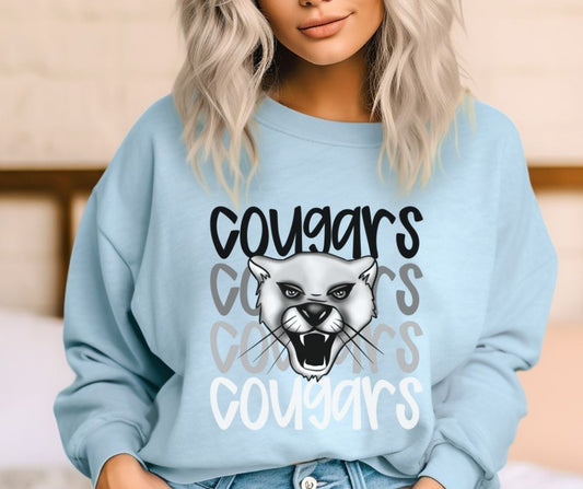 Cougars (Monochromatic Mascots) - DTF