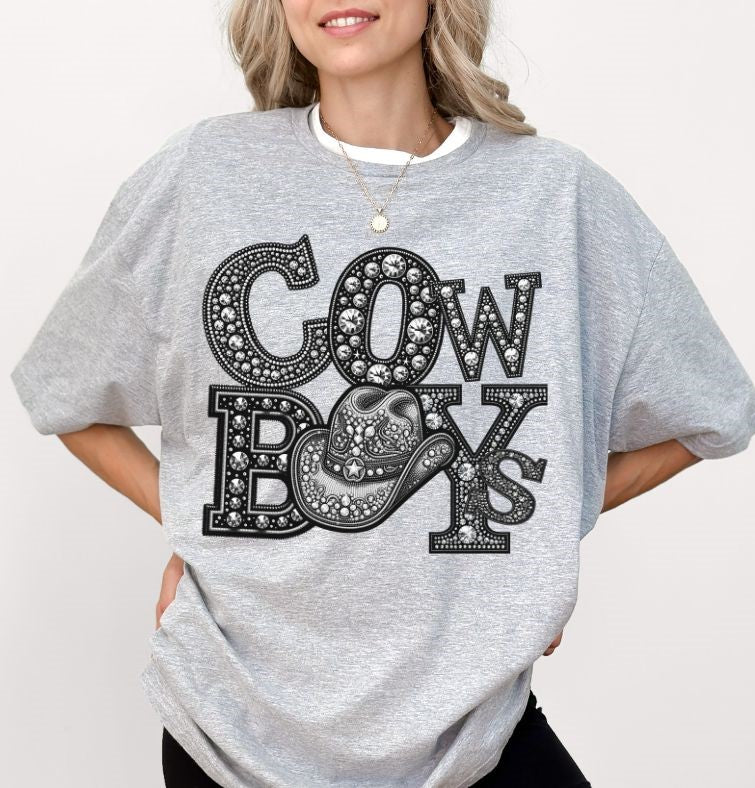 Cowboys 1 (Faux Rhinestone Mascots) - DTF