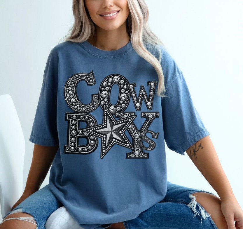 Cowboys 2 (Faux Rhinestone Mascots) - DTF