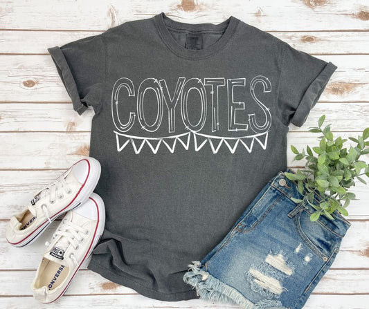 Coyotes (Sketchy Doodle Mascot) - DTF