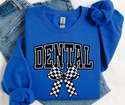 Dental (Checkered Bow) - DTF