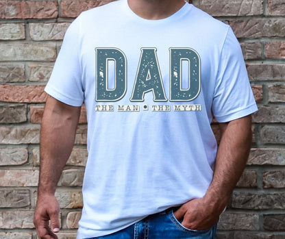 Dad the Man the Myth - Fishing (2-in-1 front/back design) - DTF