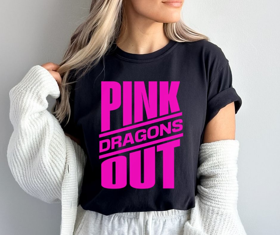 Dragons (Pink Out Slanted) - DTF