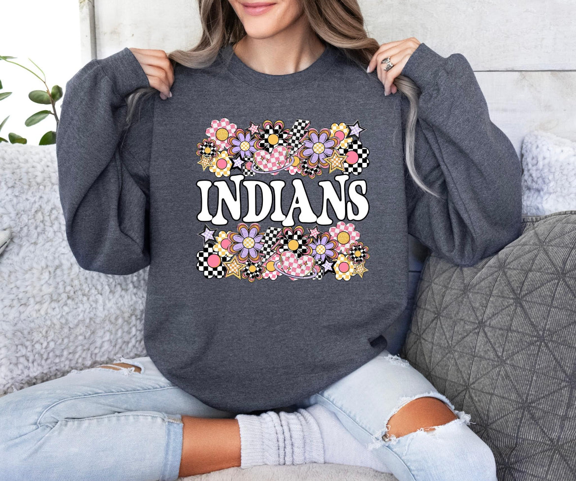 Indians (Funky Flowers Mascot) - DTF