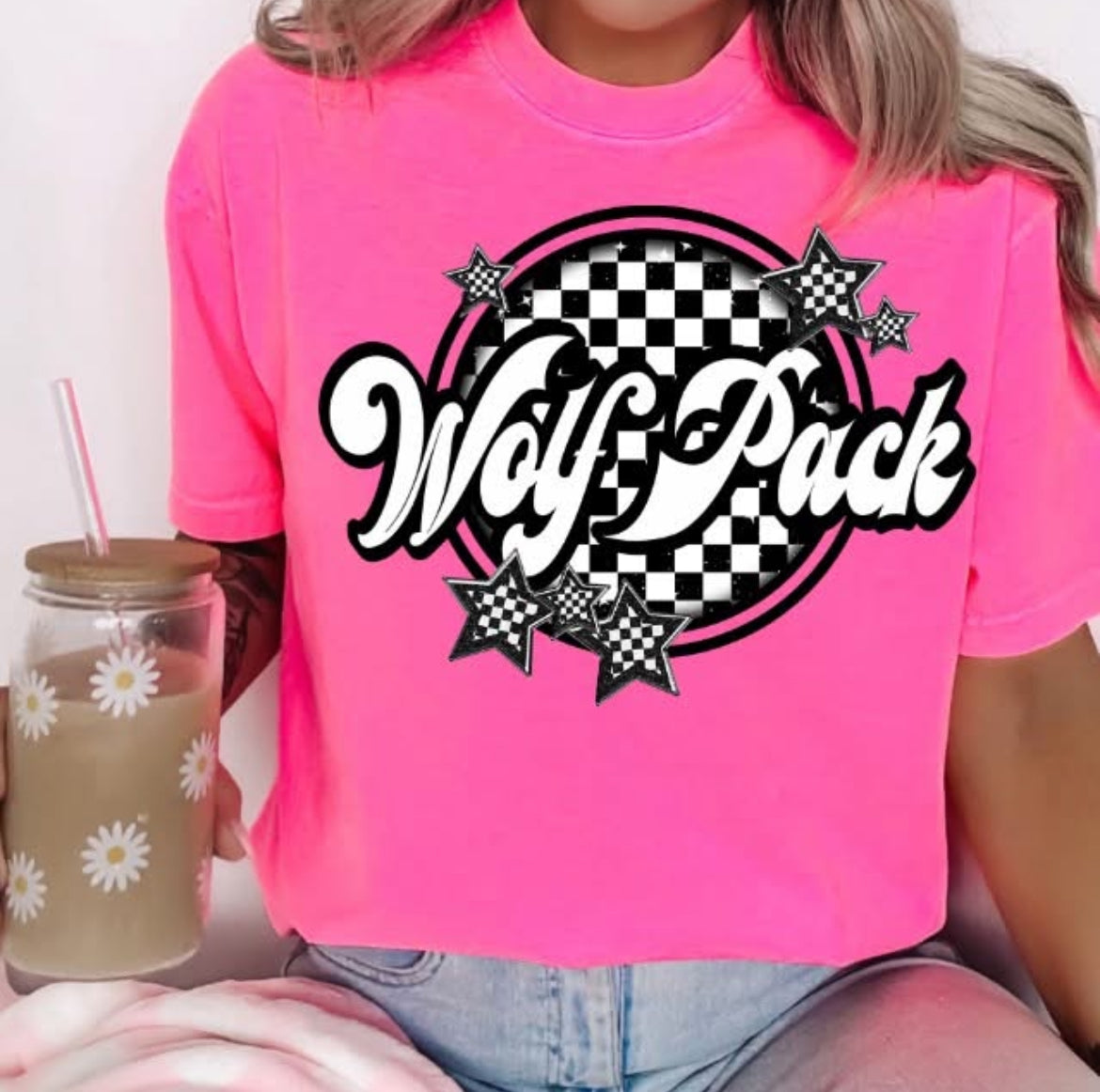 Wolfpack (Checkered Stars Mascot) - DTF