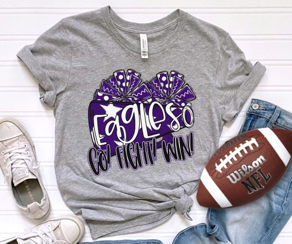 Go Fight Win (Eagles - Purple) - DTF