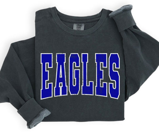 Eagles (Outlined Arch - Royal Blue/White) - DTF