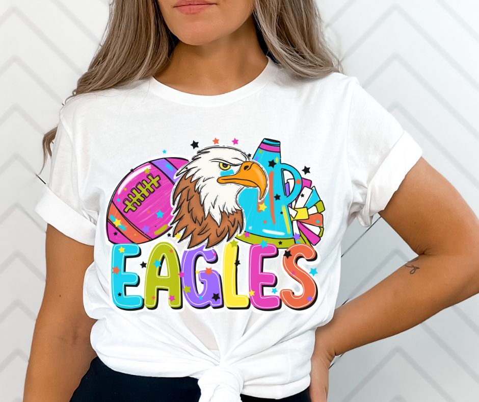 Eagles (Mascots - Bright Cheer and Football) - DTF