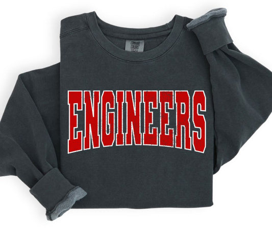 Engineers (Outlined Arch - Red/White) - DTF