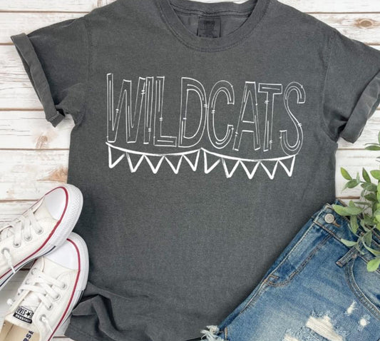 Wildcats (Sketchy Doodle Mascot) - DTF