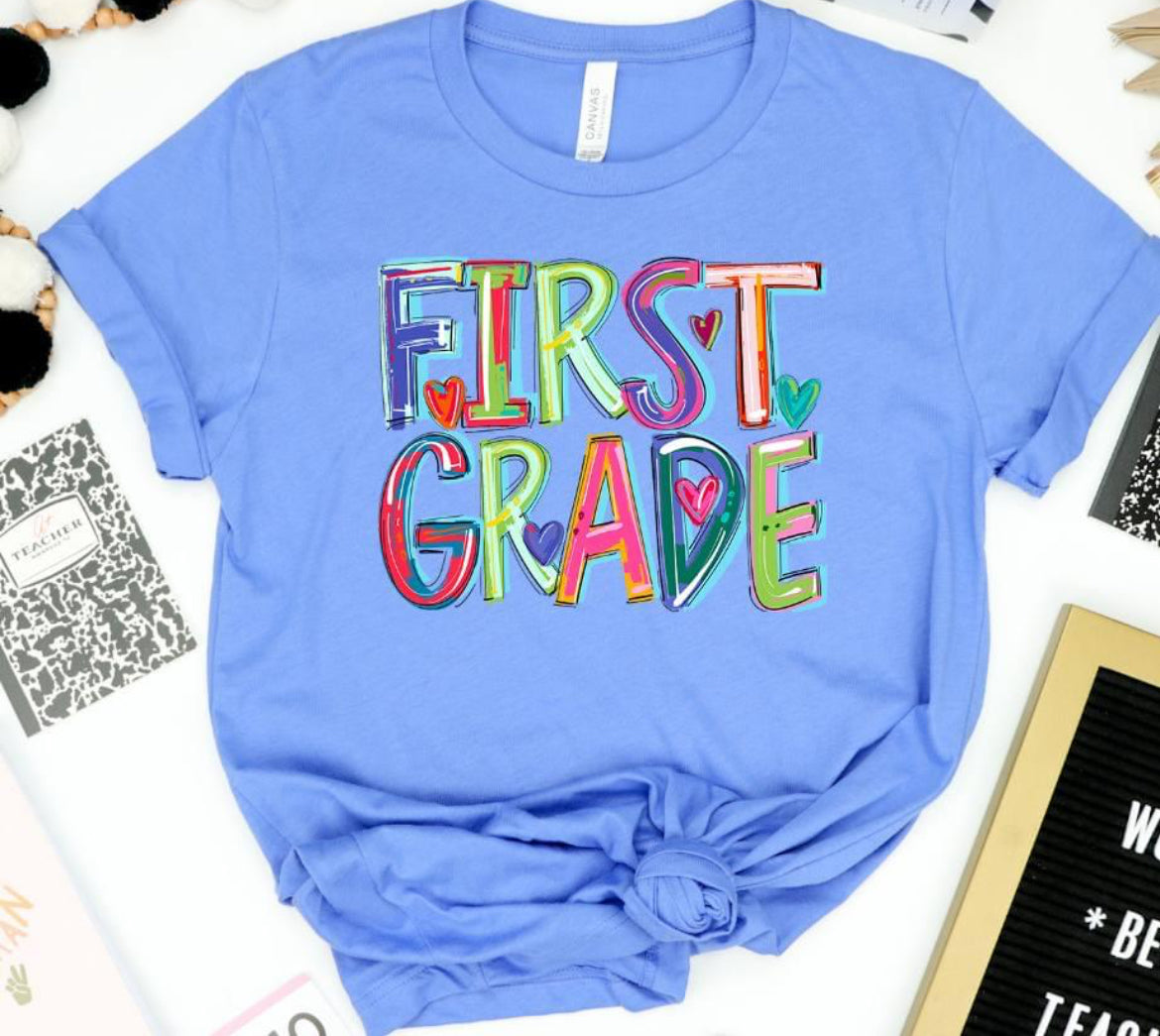 First Grade (Cheery Designs - School) - DTF