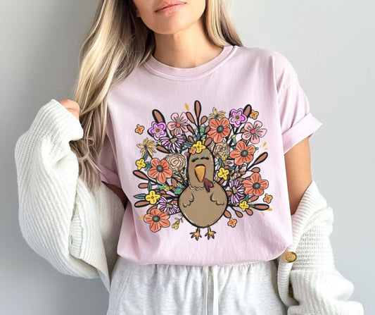 Turkey (Whimsical Floral) - DTF