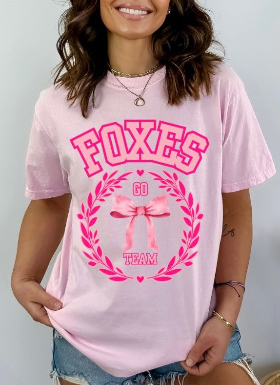 Foxes (Coquette Pink Bows) - DTF