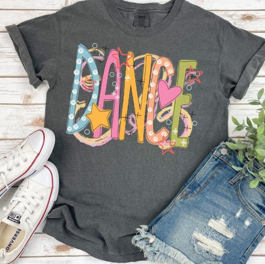 Dance (Colorful Hand Drawn Design) - DTF