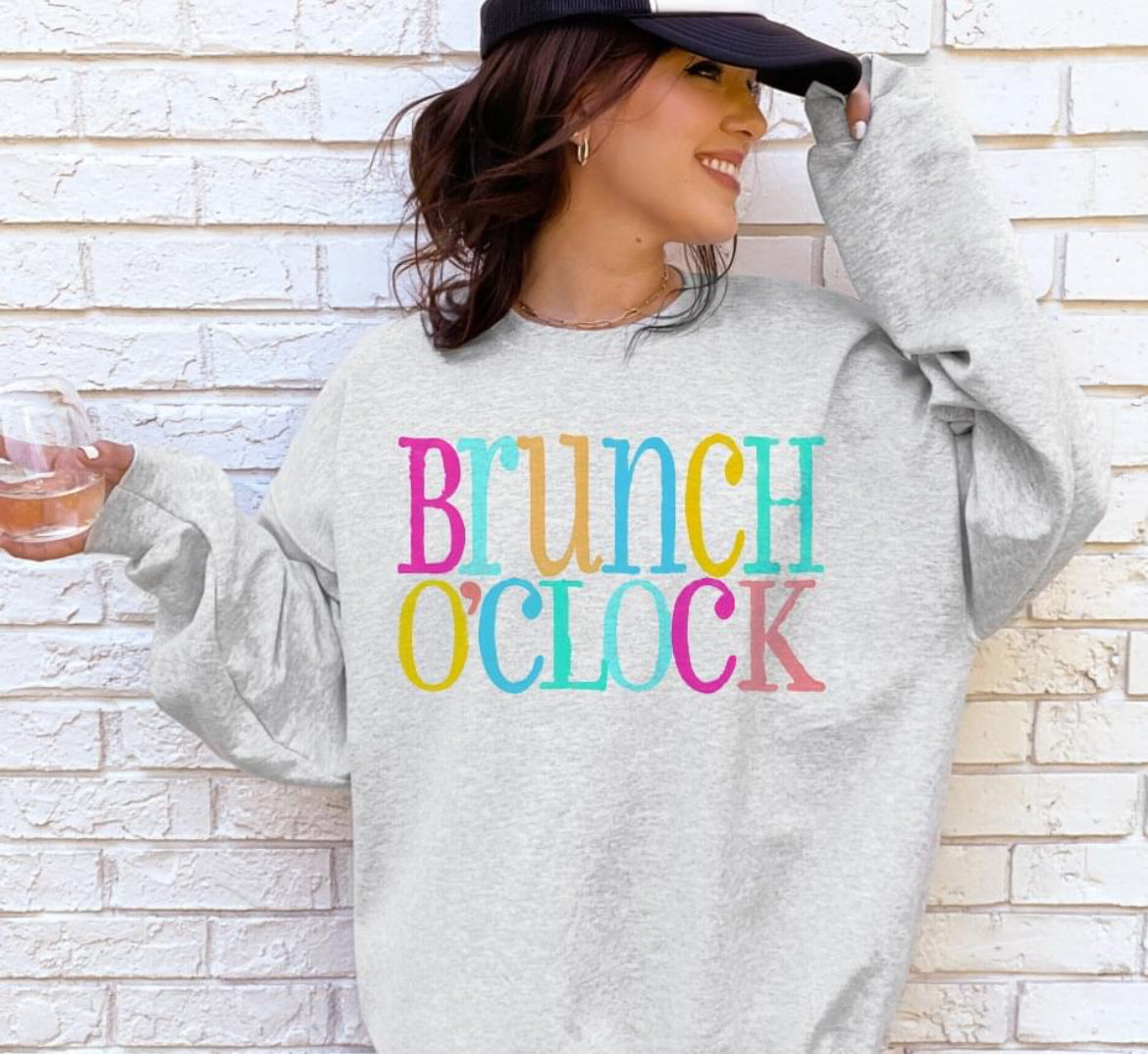 Brunch O'clock (distressed watercolor) - DTF